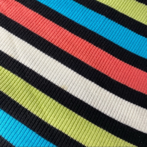 Meg Allen Multi colored striped sweater shirt - Picture 3 of 5